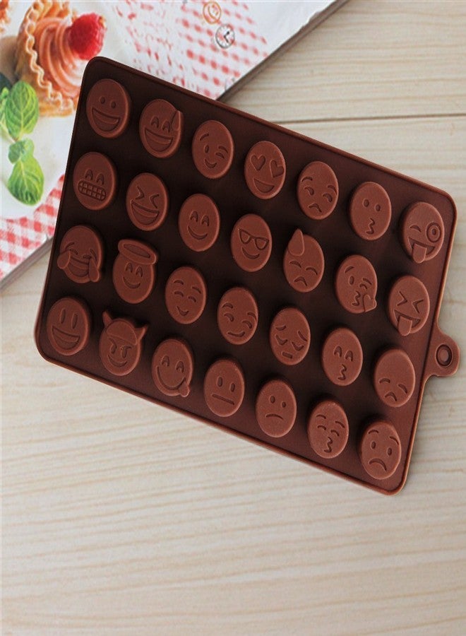 SpiderJuice 1Pc Smiley's Emoji's 28 Cavity Ice Cube Mold Silicone Tray with Easy Pop Out Feature Just Push at Bottom Great for Jelly, Chocolate, Cakes, Ice, Popsicle, Lollies Maker, Birthday - Image 4