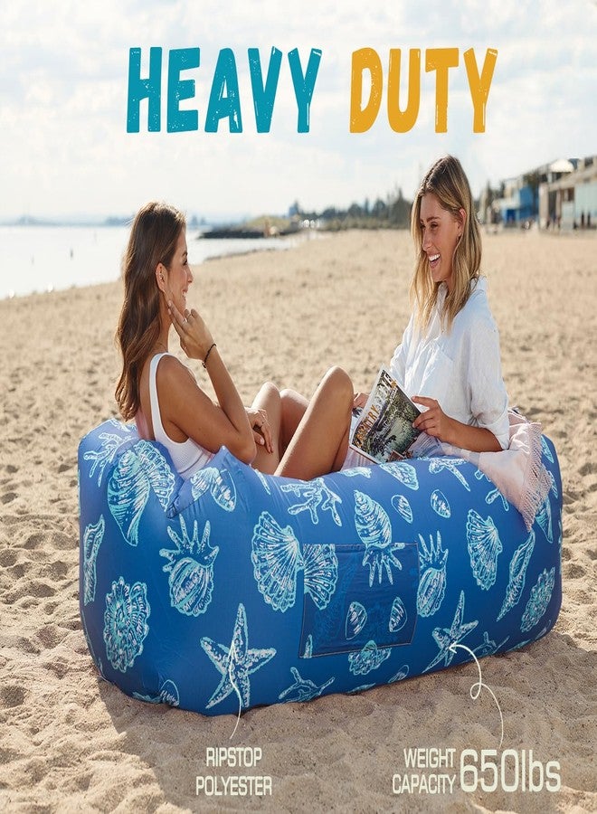 WEKAPO Inflatable Couch Air Lounger Chair - Camping & Beach Accessories, Portable Blow up Sofa for Hiking, Lawn, Indoor/Outdoor Movies & Music Festivals. Lightweight and Easy to Set Up Air Hammock - Image 4