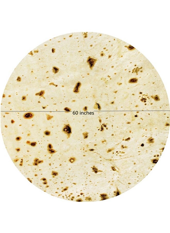 Beauenty Soft And Comfortable Pancake Blanket,interesting And Novel Food Throw Blanket,adult And Children's Tortilla Blanket,flannel Taco Blanket, Bedroom,living Room And Children's Room (60 Inches) - Image 2