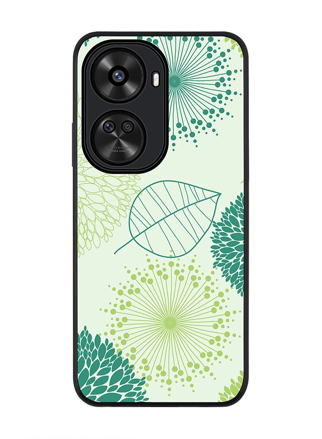 Stylizedd Rugged Black edge case for Huawei nova 12 SE / Huawei nova 11 SE 4G, Slim fit Case Flexible Rubber Edges Anti Drop TPU Gel Thin Cover - Single Leaf - Image 1