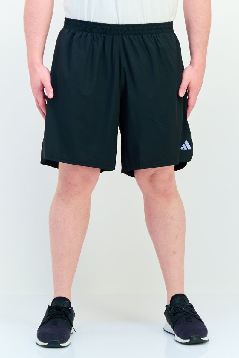 Adidas Men Slim Fit 7  Inseam Running Shorts, Black - Image 1