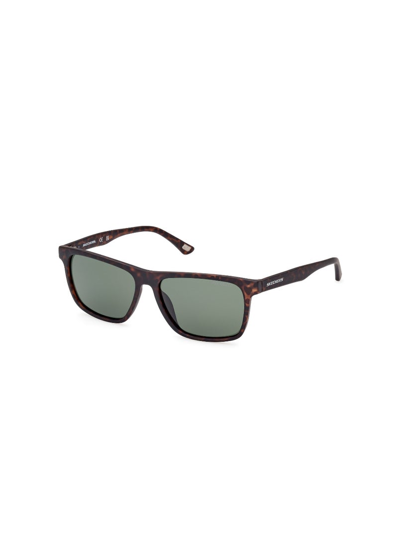 SKECHERS Full Rim Rectangular Male Sunglass Se626853R56 - Image 1