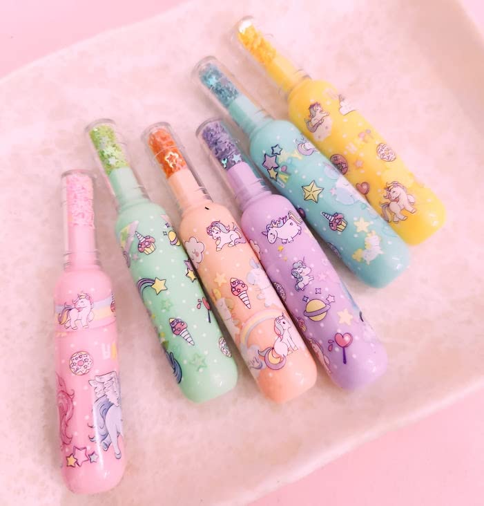 Tera13 Highlighter for Girls (1 Set 6 Pcs) Unicorn Marker Pen, Different Colour Highlighter for Kids, Return Gifts for Kids, Highlighter Marker for Stationery Items for Kids - Image 4