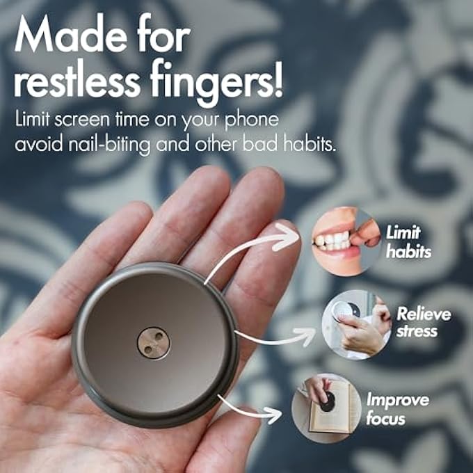 ONO زلاجة - لعبة فidget محمولة للبالغين | تساعد في تخفيف التوتر والقلق والضغط | تعزز التركيز والوضوح | تصميم مدمج وقابل للحمل (طبيعي - تيتانيوم) - Image 4