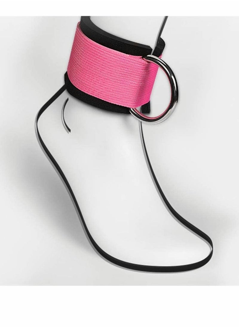 Y&D - Fitness Ankle Strap, 2 Pcs Strap For Cable Machines Kickbacks Glute Workouts Leg Extensions Curls and Hip Abductors for Women (Pink) - Image 1