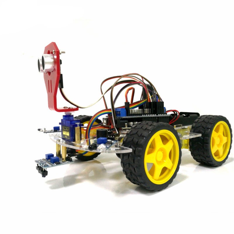 Smart Car: Arduino UNO R3 - Multi-Function WiFi Control Robot Car With 2-Way Motor Drive, 16-Channel Servo Shield, Ultrasonic Sensor for Arduino IDE Developers - Image 2