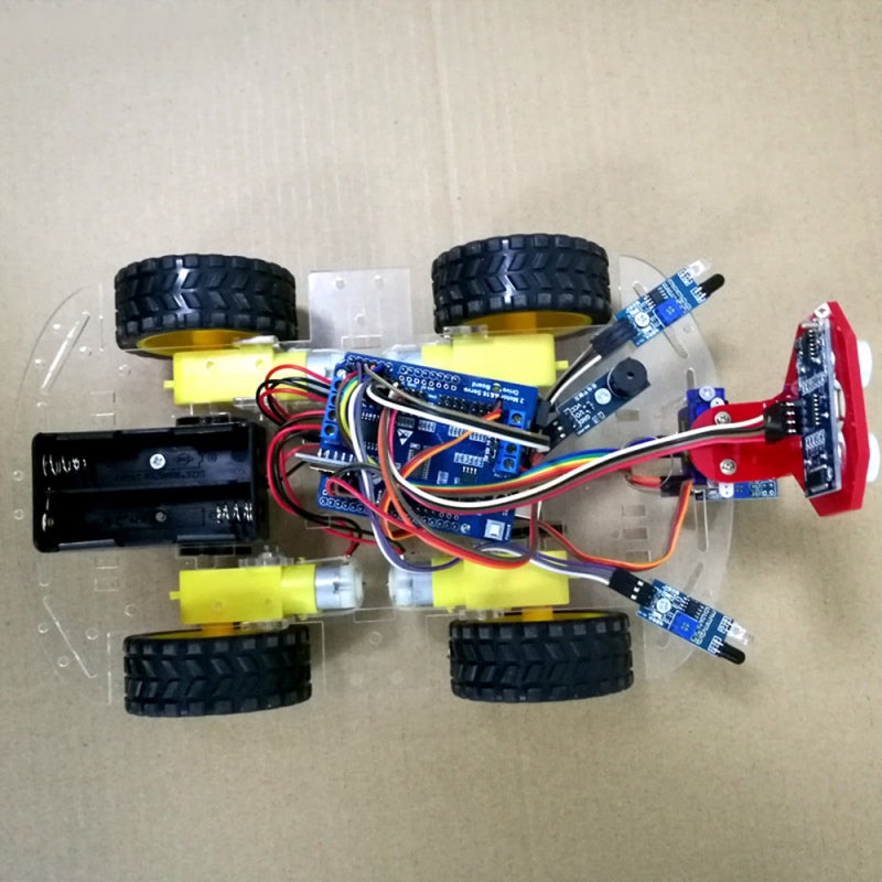 Smart Car: Arduino UNO R3 - Multi-Function WiFi Control Robot Car With 2-Way Motor Drive, 16-Channel Servo Shield, Ultrasonic Sensor for Arduino IDE Developers - Image 4