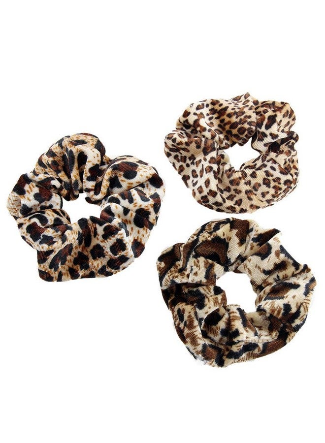 CONOFA Women's Leopard Scrunchies Animal Print velvet Scrunchy Hair Bow Chiffon Ponytail Holder Elastic Bobbles Hair Ties Bands Scrunchie 9 Pack - Image 5