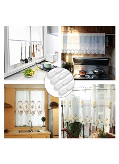 SYOSI Extendable Rod, 6 Pack Cupboard Bars Adjustable Spring Tension Rods White Refrigerator Bar for DIY Projects, 12 to 20 Inches  - Image 2