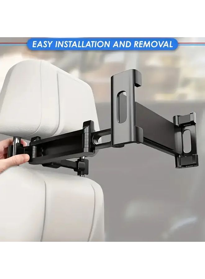 Adjustable Black Car Headrest Tablet Holder Mount For 4 7 To 12 9 Inch Devices - Image 1