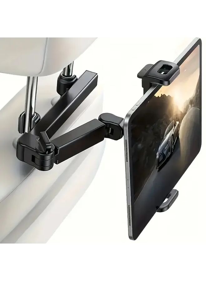 Adjustable Black Car Headrest Tablet Holder Mount For 4 7 To 12 9 Inch Devices - Image 5