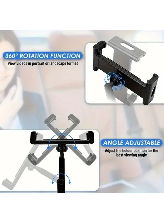 Adjustable Black Car Headrest Tablet Holder Mount For 4 7 To 12 9 Inch Devices - Image 3