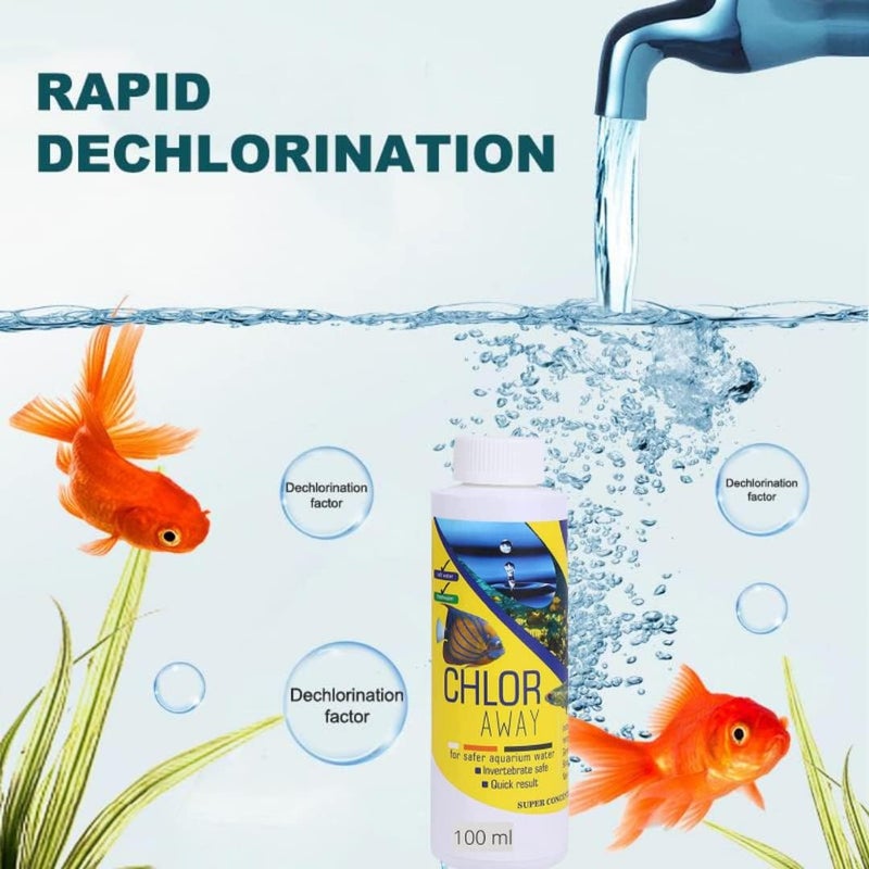 VAYINATO علاجات مائية (عبوة من 3) مجموعة من منقيات مياه أحواض السمك | شفاء الإجهاد-100مل | ميكرولايف S2-100مل | كلور أوى-100مل - Image 4