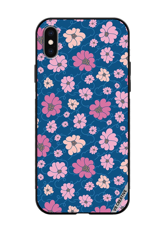 VR CREATIVE Protective Case Cover For Apple iPhone XS Max Flower Design Multicolour - Image 1