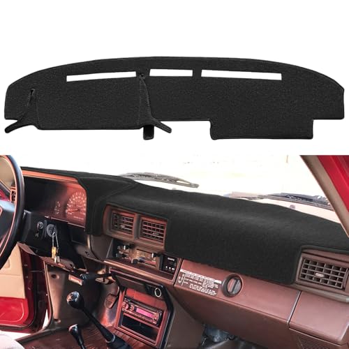 Dash Cover Mat Custom Fit for 19841988 Toyota 4Runner Pickup Truck Dashboard Cover Pad Carpet Protector F95Black