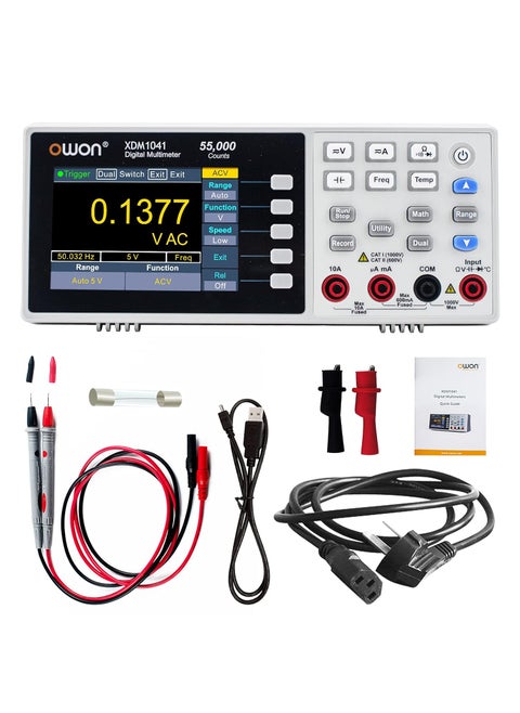 OWON XDM1041 Mini Desktop Digital Multimeter 37in LCD Mini Digital Multimeter True RMS Temperature Tester Meter