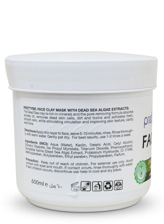 Pretty Be Face Beauty Mask With Dead Sea Algae Extract - Smooth Dry and Sensitive Skin 600ml - Image 2