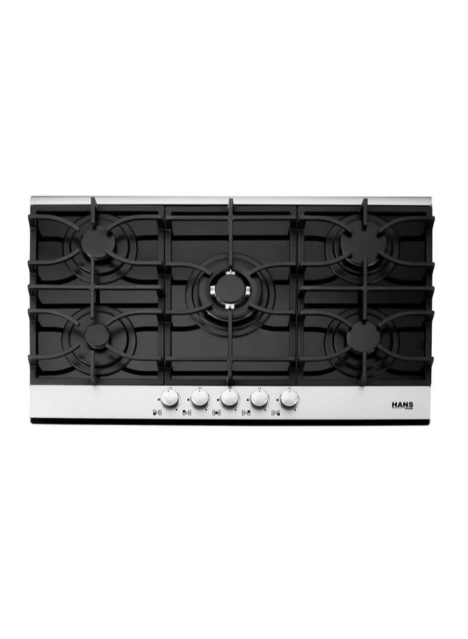 Hans Built-in Gas Hob 5 Burners 90 cm Black