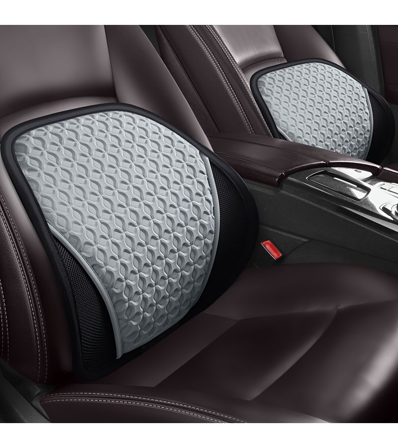 Mint Green Breathable Gel Waist Support Car Seat Cushion Non Slip Comfort Summer Cooling Mat - Image 4