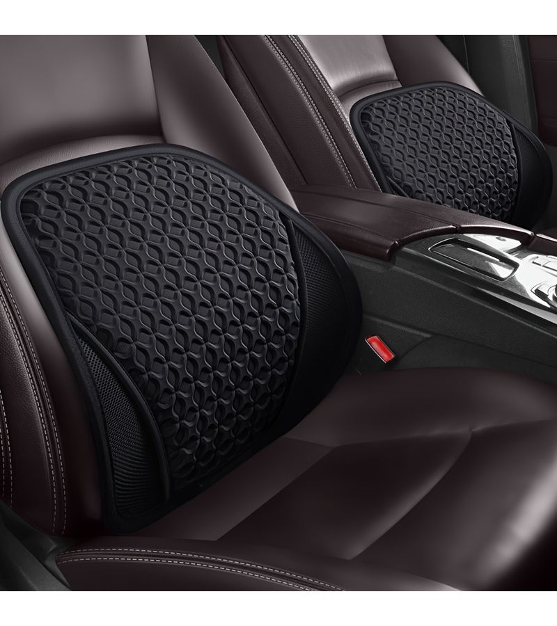 Mint Green Breathable Gel Waist Support Car Seat Cushion Non Slip Comfort Summer Cooling Mat - Image 5