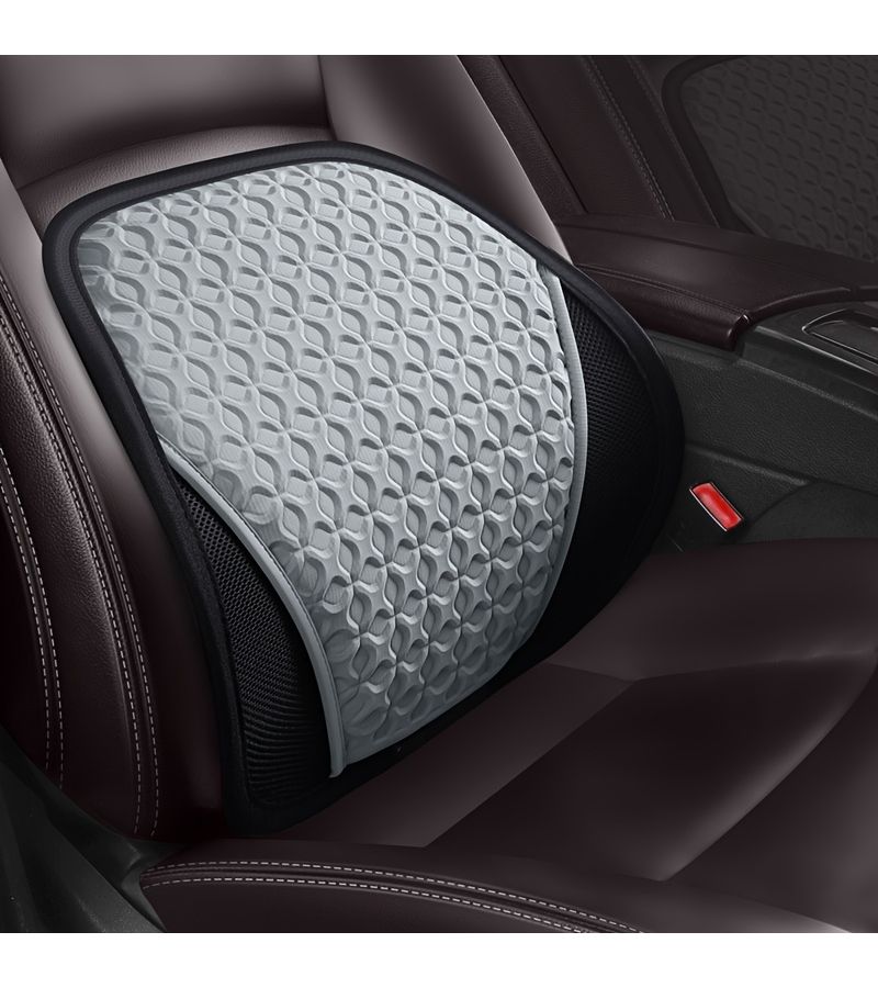 Mint Green Breathable Gel Waist Support Car Seat Cushion Non Slip Comfort Summer Cooling Mat - Image 3