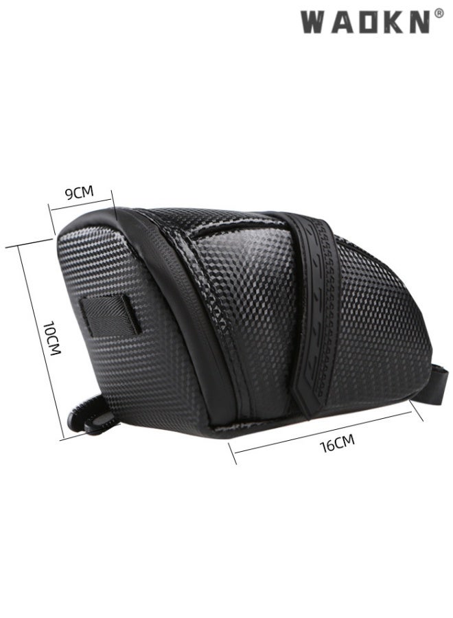 WAOKN Bicycle Seat Bag Water Proof , Bike Pack Under Seat,Wedge Saddle Bag for Bike , Cycling Accessories , Durable and sturdy , waterproof and moisture-proof , pressure-resistant and drop-proof , Wear-resistant and stain-resistant , black . - Image 2