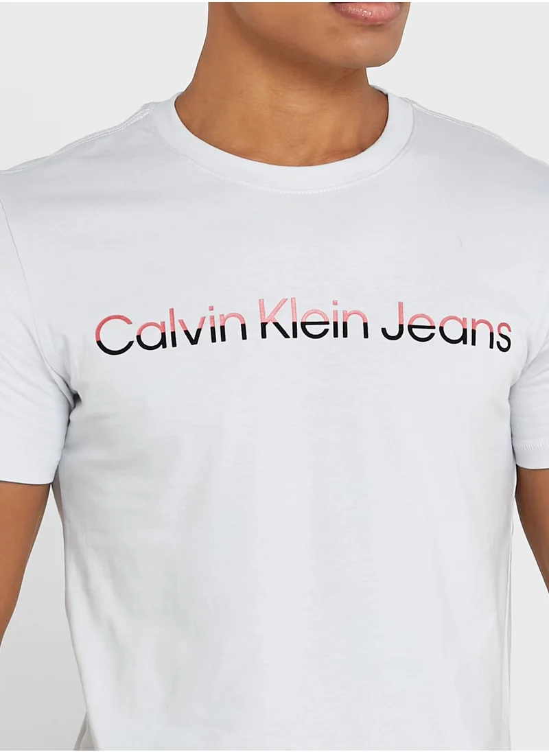 Calvin Klein Jeans Logo Crew Neck T-Shirt