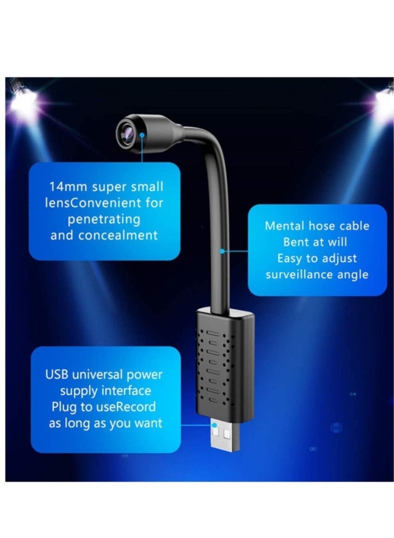 Gravity Portable Wifi Security Camera Smart Mini Wireless USB IP Camera Flexible 360 Degree Loop Video Motion Detection Camera (Black) Electronics - Image 4