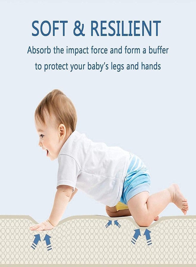 KRIVAZ Baby Play Extra Large Reversible Baby Play Mat Floor Mat, Anti-Slip Foam Playmat for Babies and Kids, Waterproof Baby Play Gym and Mat for Floor Play, Crawling Mat Reversible Design - Image 4