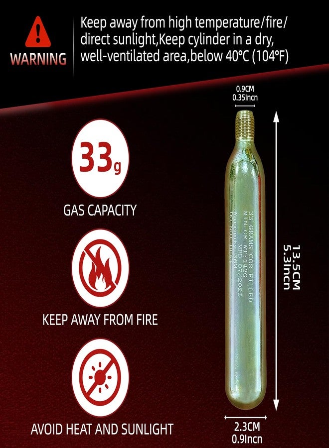 HWAYAN 33g CO2 Rearming Kit Cylinder for Auto/Manual Inflatable Life Jacket - Image 3