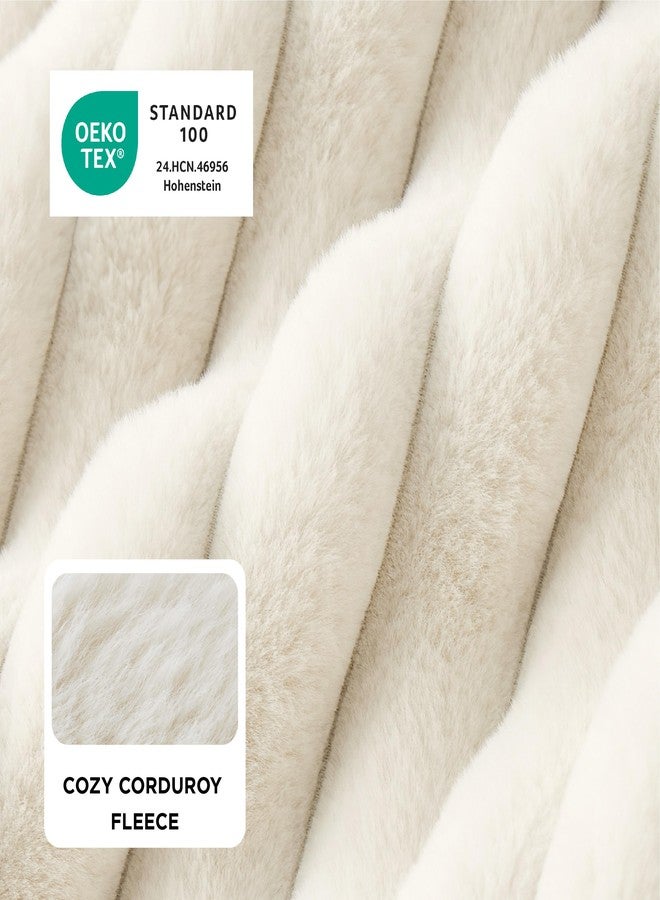 بيد شور سرير Bedsure الطبي للكلاب، سرير مقاوم للماء من إسفنج الذاكرة مع جوانب، قاعدة مانعة للانزلاق، وأريكة كبيرة للحيوانات الأليفة من إسفنج البيض مع غطاء مخملي قابل للغسل والإزالة، لون كريمي - Image 2