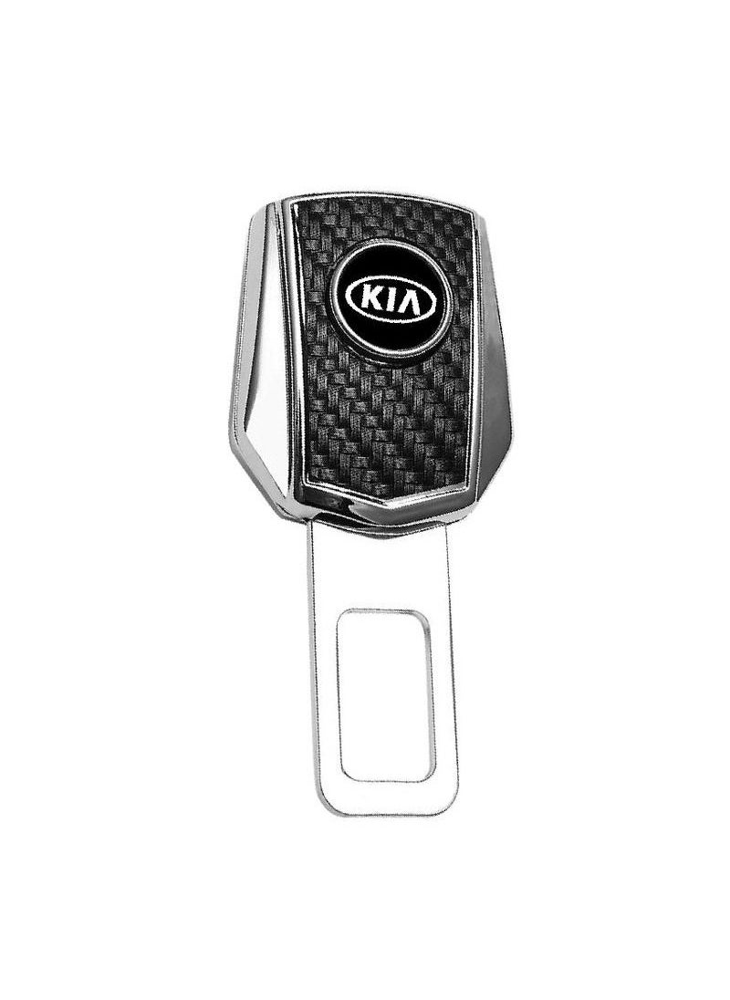 KIA Premium Quality Seat Belt Buckle Seat Belt Alarm Stopper Seat Belt Clip With KIA Logo 1 Pcs  - Image 1