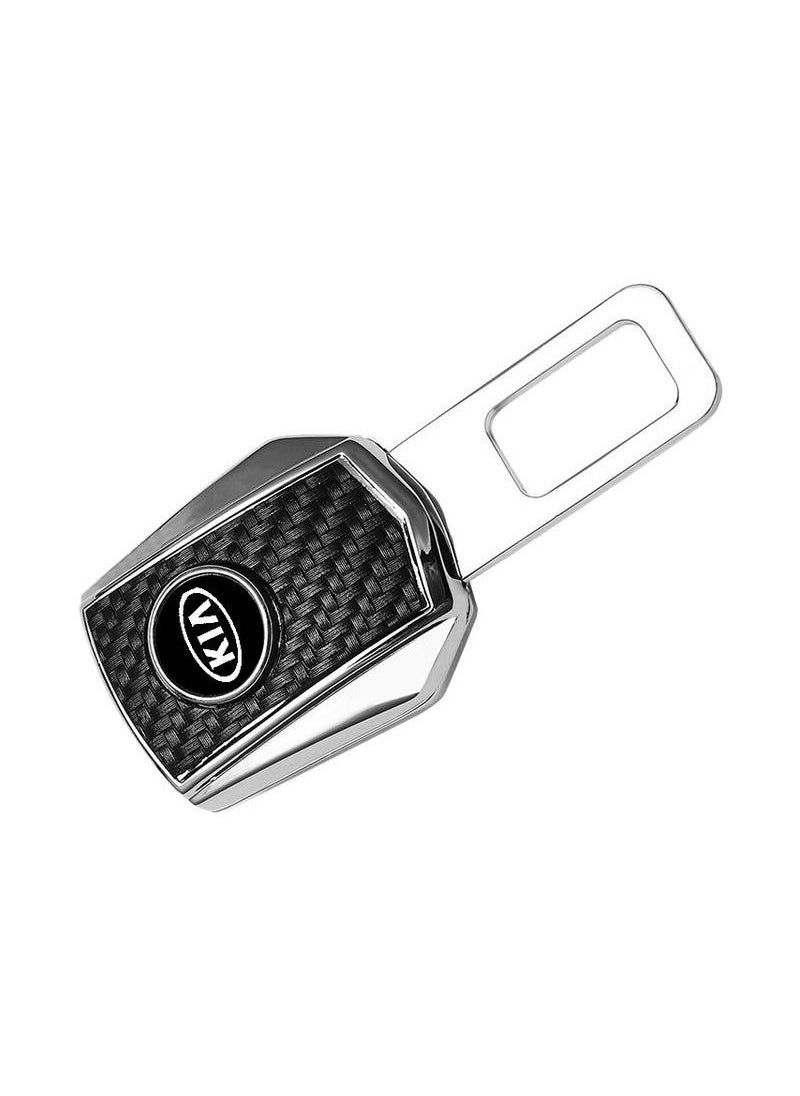 KIA Premium Quality Seat Belt Buckle Seat Belt Alarm Stopper Seat Belt Clip With KIA Logo 1 Pcs  - Image 3