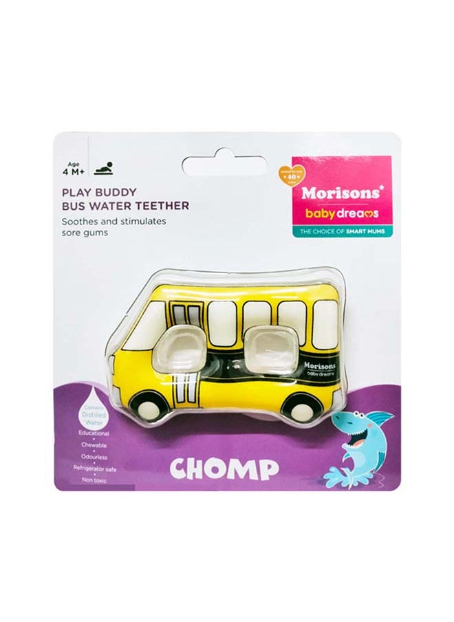 Morisons Baby Dreams Cool Buddy Toy Water Filled Teether Pacifier - Bus  - Image 1