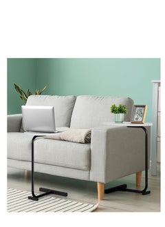Y&D Small Side Table C Shaped End Table for Sofa and Bed, TV Tray Table with Metal Frame for Couch, Living Room, Bedroom  - Image 5