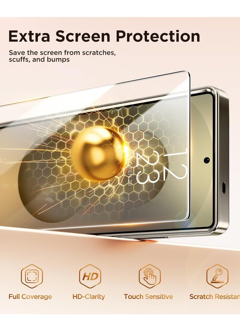 BORTONY Samsung Galaxy S25 Ultra Case Cover Compatible with Wireless Charging Full Camera Protection with Screen Protector Shockproof Plating Magnetic Phone Cover for Galaxy S25 Ultra 6.9 Inch - Image 5