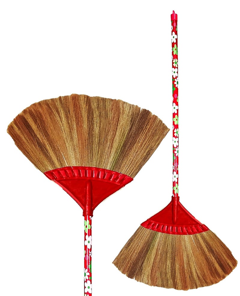 MS DIAMOND Burma Broom, Less Dust, LongHandle Wooden Broomstick Jhadu for Home Cleaning (1) - Image 1