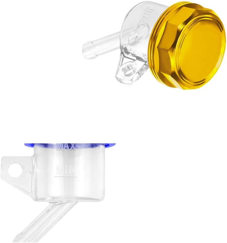 woobles Brake Master Cylinder Tank, Aluminum Alloy Brake Pump Iron Cover Oil Cup Motorcycle Brake Fluid Reservoir Clutch Oil Pot Modification Accessories Abs Brake Pump Iron Cover Oil Cup - Image 3