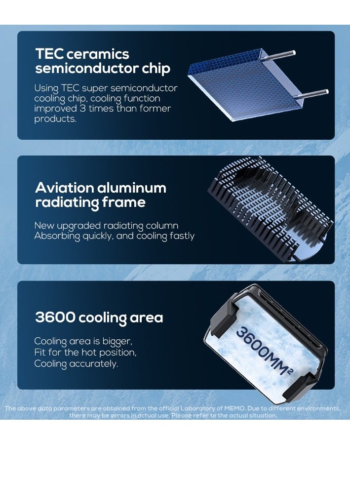 Memo Memo CX09 Magnetic Mobile Phone Cooling Fan Radiator Cooler - Image 5