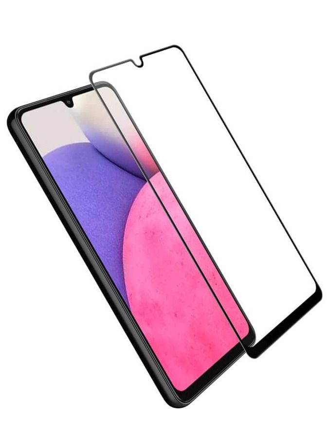 BORTONY Glass for Samsung Galaxy A33 5G Full Glue Screen Protector Anti Fingerprint Shatter Proof Tempered Glass with HD clarity for Samsung Galaxy Samsung Galaxy A33 5G - Image 1