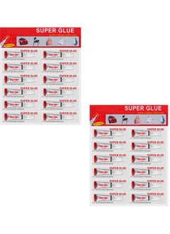 Excefore Super Glue Clear, 24 Pack Strong Adhesive Superglue Gel Fast Drying Instant Cyanoacrylate CA Glue for Plastic, Wood, Metal Stone, Jewelry Beads Making, Phone Ceramic Crafts Repair, 3 Gram Tube  - Image 1
