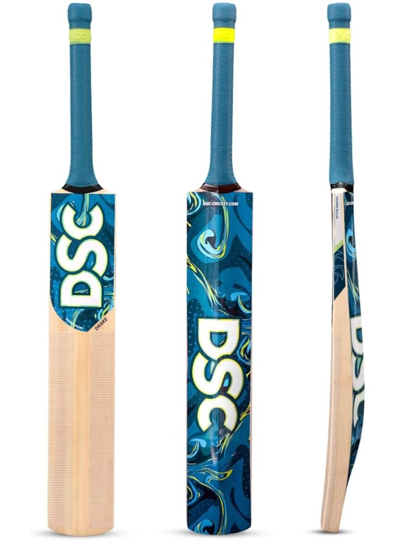 DSC - Drake Cricket Bat  (Size - 5) | Material: Kashmir Willow | Lightweight | Free Cover | Ready to play | For Intermediate Player - Image 1