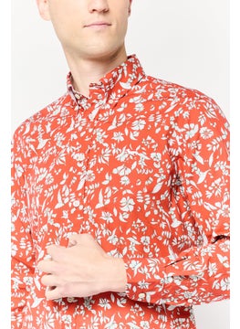 Harmont & Blaine Men Regular Fit Floral Long Sleeves Casual Shirt, Multicolor  - Image 3
