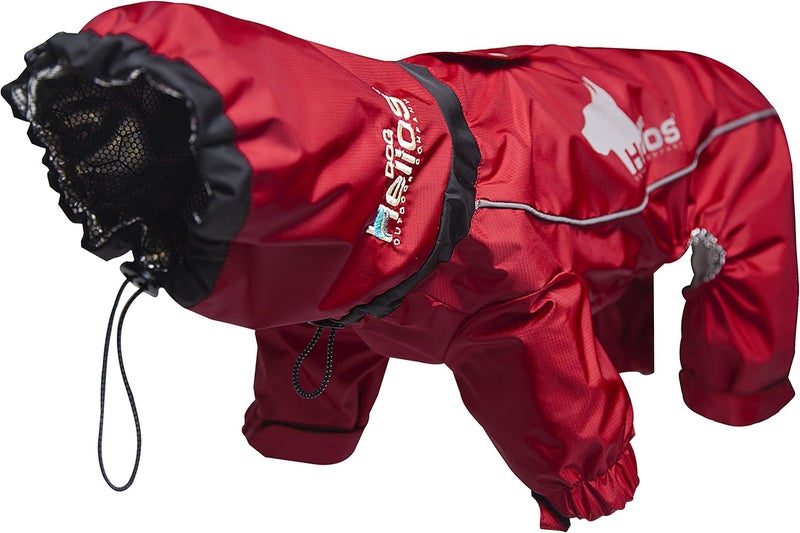 PuTwo DOGHELIOS WeatherKing Windproof Waterproof and Insulated Adjustable Full Bodied Pet Dog Jacket Coat w Heat Retention Technology Large Red - Image 1