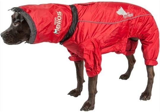 PuTwo DOGHELIOS WeatherKing Windproof Waterproof and Insulated Adjustable Full Bodied Pet Dog Jacket Coat w Heat Retention Technology Large Red - Image 5