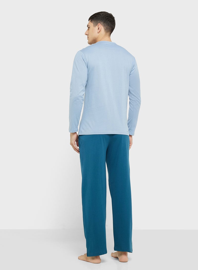 Robert Wood Nightwear T-Shirt & Pants Sets  - Image 2
