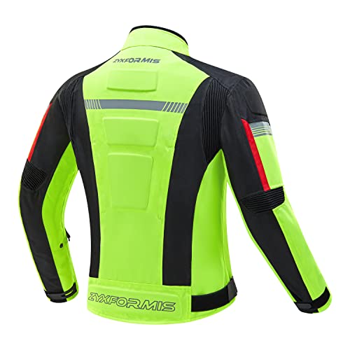 Zyxformis Motorcycle Jacket Motorbike Biker Waterproof Jackets Windproof Full Body Protective Gear Armoured Summer Winter for Men - Image 3