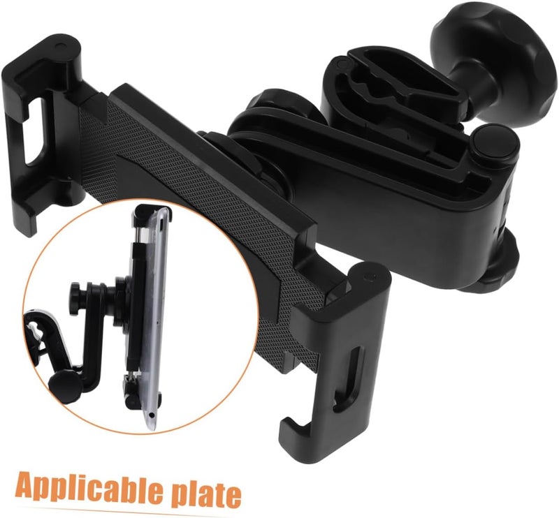 Adjustable Tablet Holder for Back Seat ABS Tablet Stand for Universal Holder Easy Installation Compatible 7-12 Black - Image 3
