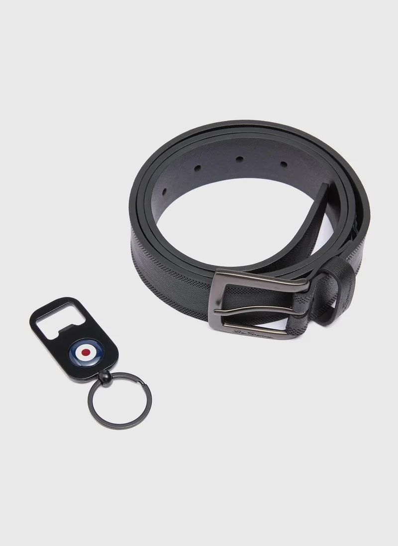 Matalan Ben Sherman Belt & Key Ring Box Set