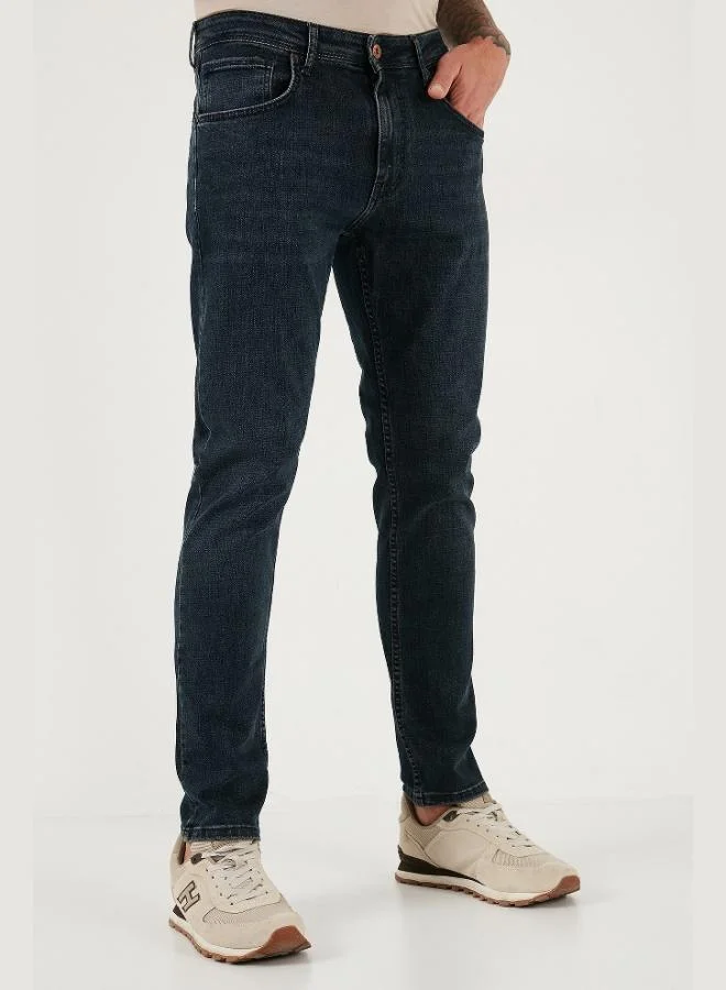 Buratti  Buratti Cotton Slim Fit High Waist Skinny Leg Jeans Men's JEANS 3300C45TOKYO for Men | Best Price UAE